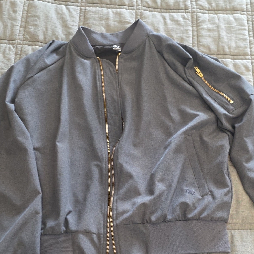 Albion Charcoal Jacket with Gold Accents